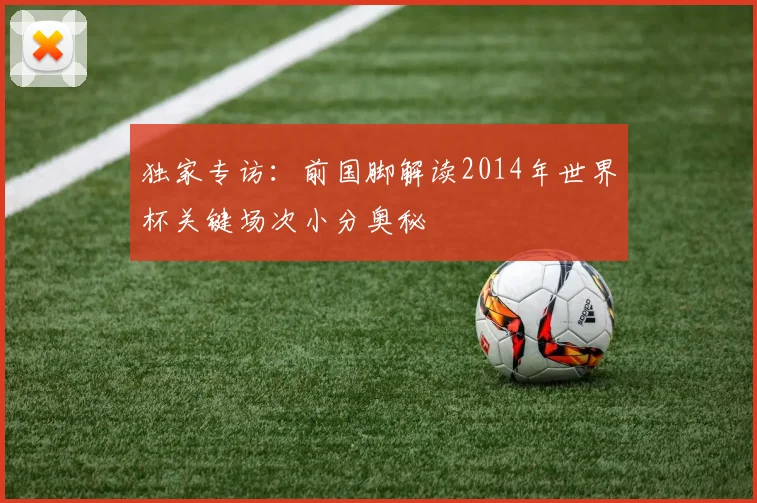 独家专访:前国脚解读2014年世界杯关键场次小分奥秘
